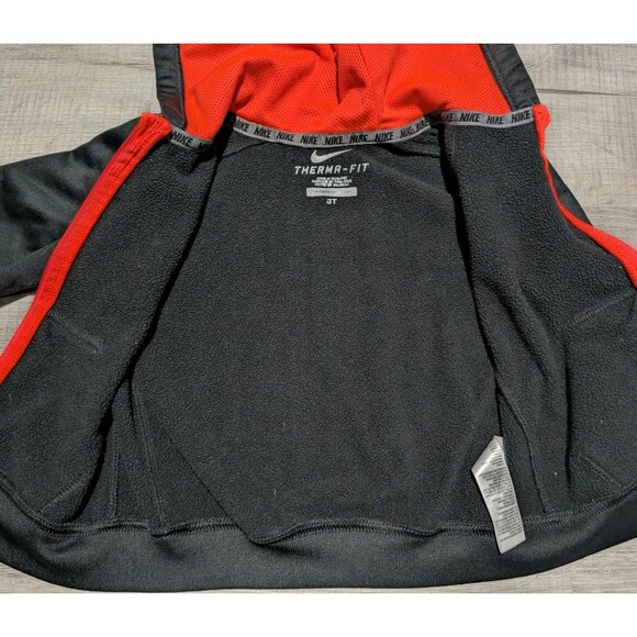 Lot of 2 Fleece Nike Therma Fit Jacket Zip and Under Armour Pants Boys Sz 3T - Picture 2 of 4